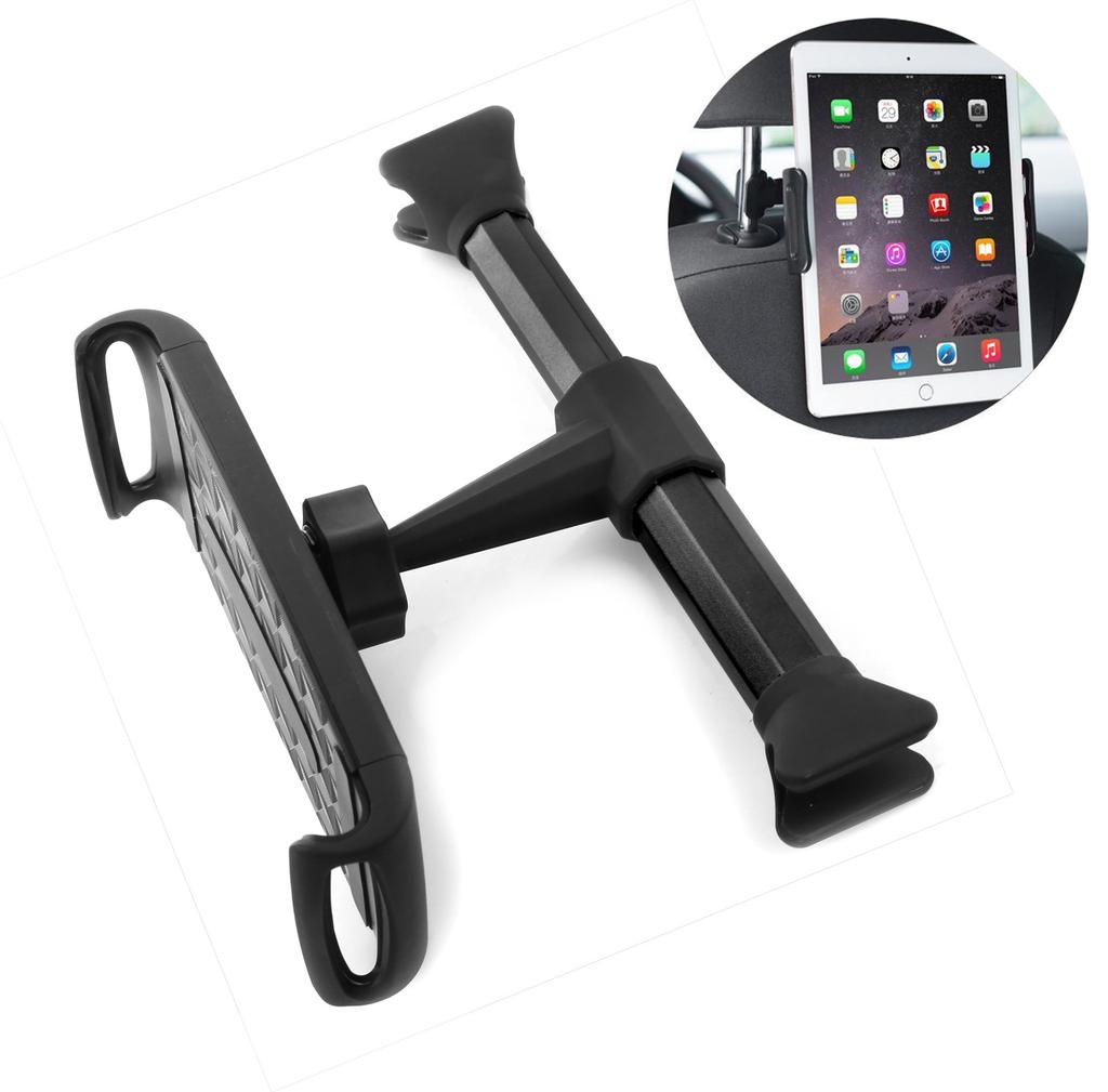 Adjustable Phone Tablet Stand Car Rear Seat Holder Vehicle Headrest Bracket Universal Mount Compatible for Apple iPhone iPad