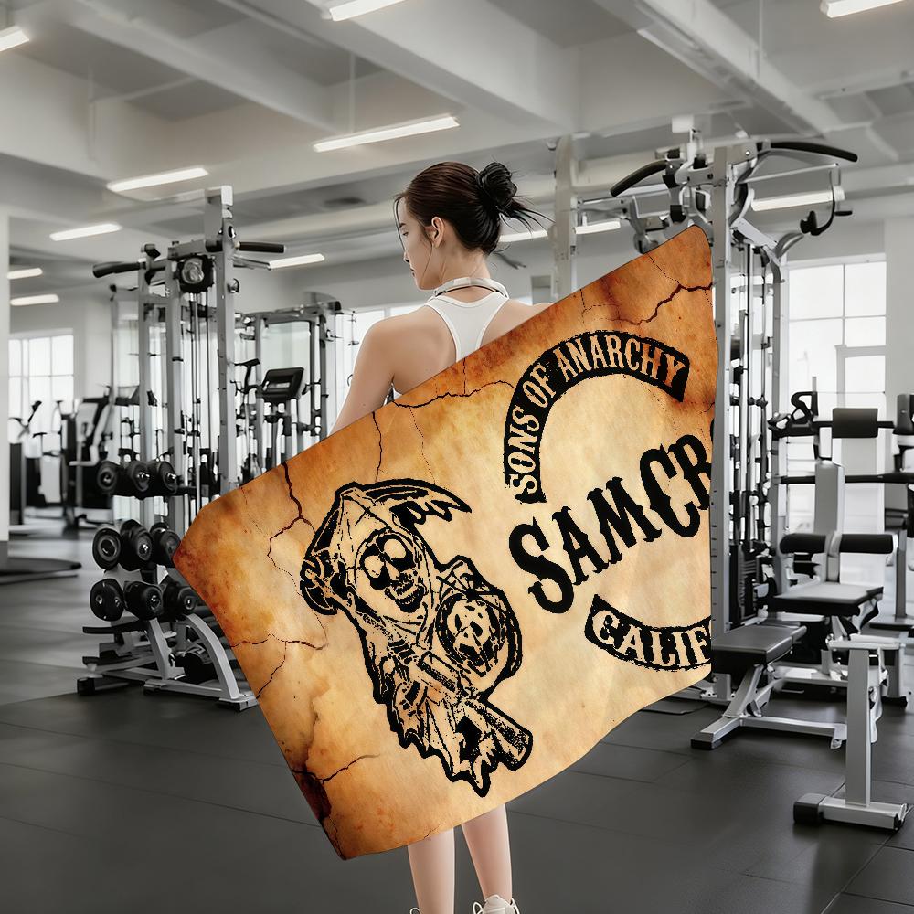 Movie S-Sons of A-Anarchy Towel Quick Drying Beach Towels Are Suitable For Swimming Pools Camping Yoga And The Gym
