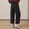 Women's Elastic High-Waist Loose Fit Drawstring Cropped Casual Pants