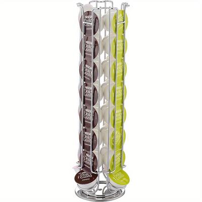 1pc Suporte para cápsulas de café, compatível com cápsulas Dolce Gusto (32pcs) - Suporte para cápsulas de café Suporte giratório para cápsulas de café