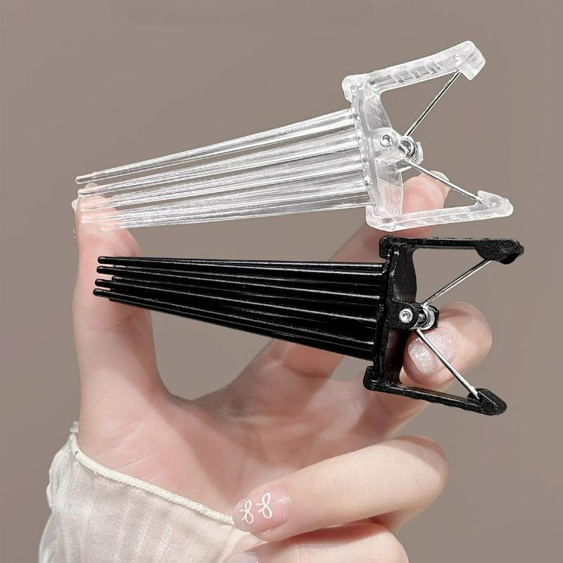 2pcs Fashion Fluffy Hair Clip Pins Curling Bangs Hair Roots Curling Fixed Shape Styling Tools Fluffy Hairclip Headwear Accessory