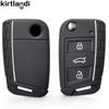 Silicone Key Cover Holder for Skoda Octavia A7 Rapid Kodiaq Fabia Seat Ibiza Leon Ateca for VW POLO Golf 7 Tiguan T-Roc T6 Case