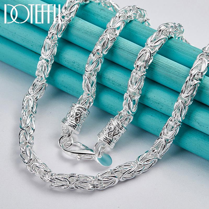 925 Sterling Silver 50cm Necklace Fashion Wedding Jewelry
