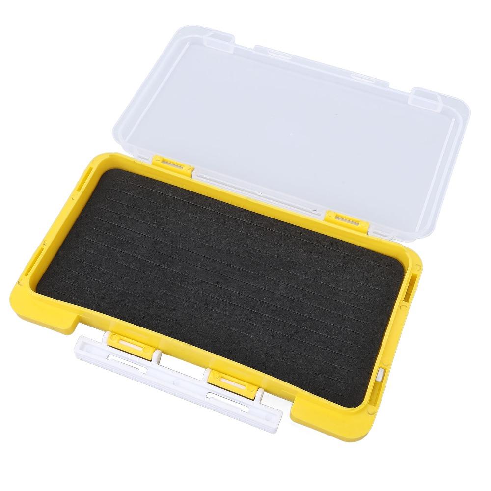 Kunststoff Angelhaken Aufbewahrung Gelbe Angelköderbox Langlebige Angeljig-Box Tackle Aufbewahrung