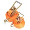 Heavy Duty Ratchet Tie-Down Strap with Double Hooks