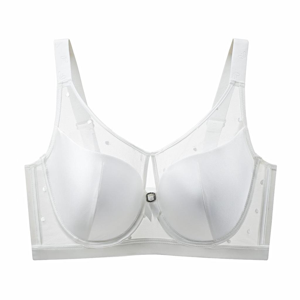 Thin Plus Size Bra for Women Without Steel Rims Sexy Seamless Bra with Seamless Stitching Breathable Plus Size Bra