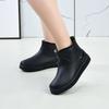 Fashion Low Tube Rain Shoes New Women's Wear Waterproof and Non-slip Outdoor Pvc Velvet Rain Boots Women's Overshoes