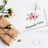 30pcs Flower Color Thank You For Your Order Card For Small Shop Mailer Bags Gift Decoration Card For Small Business