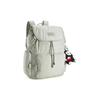 Fila Casual Flap Large Capacity Fabric Backpack With Small Size Women Backpack Light-Sand-Green F13W429167FLG