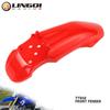 LINGQI RACING Plastic Splash Front Fender Mudguard Cover For TTR50 TTR 50 Pit Dirt Bike Off Road Modified Universal Accessories