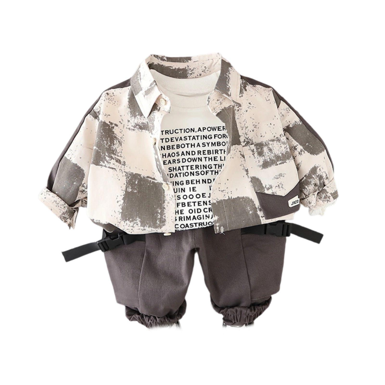 

Детский повседневный комплект с длинным рукавом, удобные наряды для повседневной носки 80