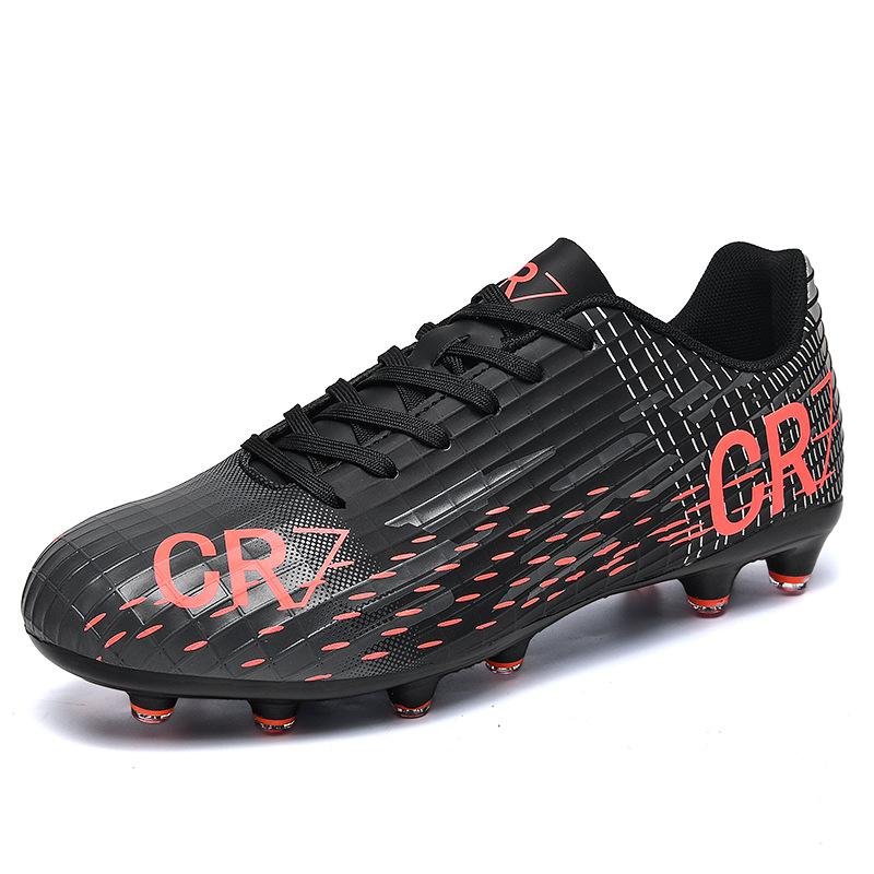 Football shoe game men s low top AG spikes grass non-slip youth 35
