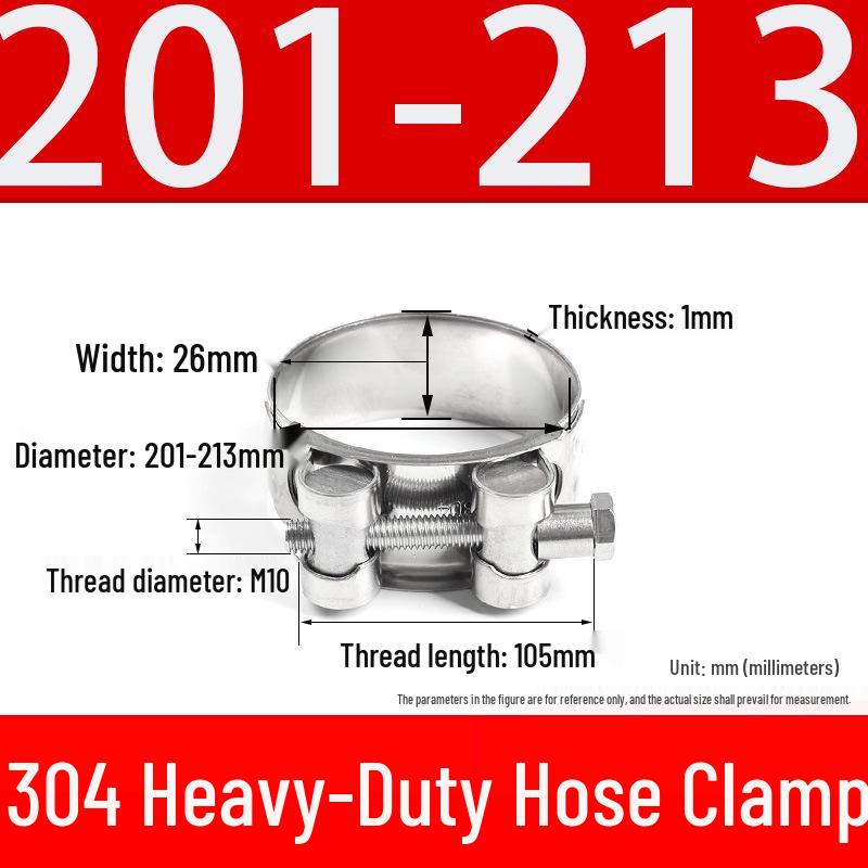 304 Stainless Steel European-Style Single Head Hose Clamp