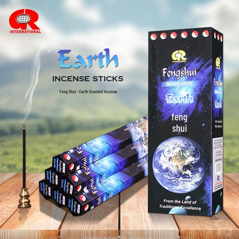 GR Feng Shui Earth Indian Incense Sticks - Handmade & Imported, Large Box (325 Sticks)
