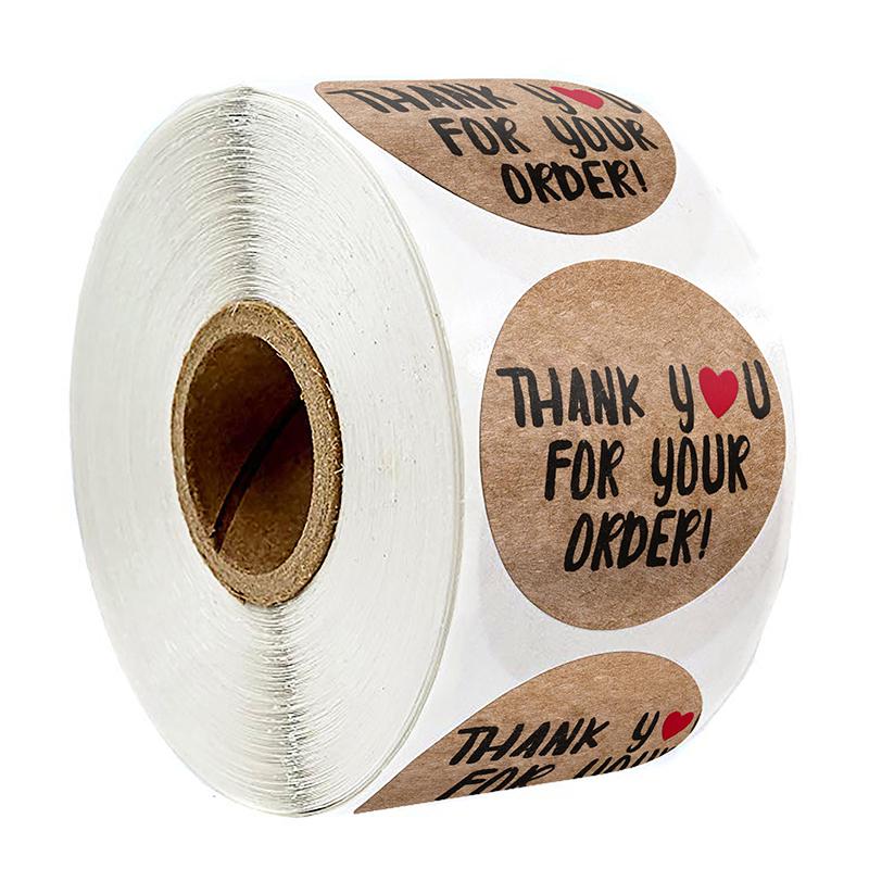 100Pcs "THANK you for your order" sticker for envelope labels sticker stationery 100Pcs "THANK you for your order" sticker for envelope labels sticker stationery