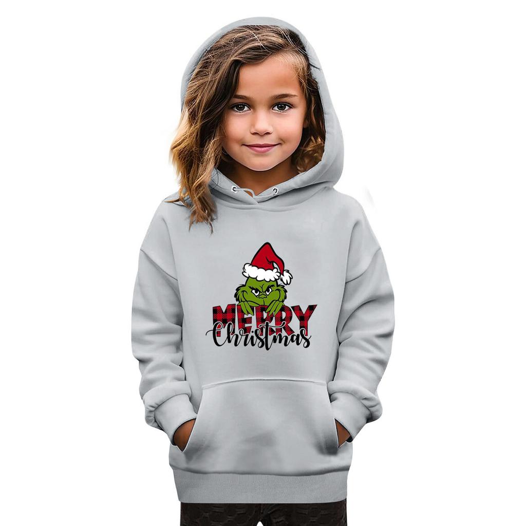 Sweatshirts For Teen Girls Hoodies Long Sleeve Drawstring Pullover Cute Oversized Hoodie Christmas Day