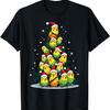 Budgerigar Christmas Tree Funny Budgie Holiday Budgerigar Unisex-Adults, Unisex-Kids T-Shirt Black Short Sleeve Small