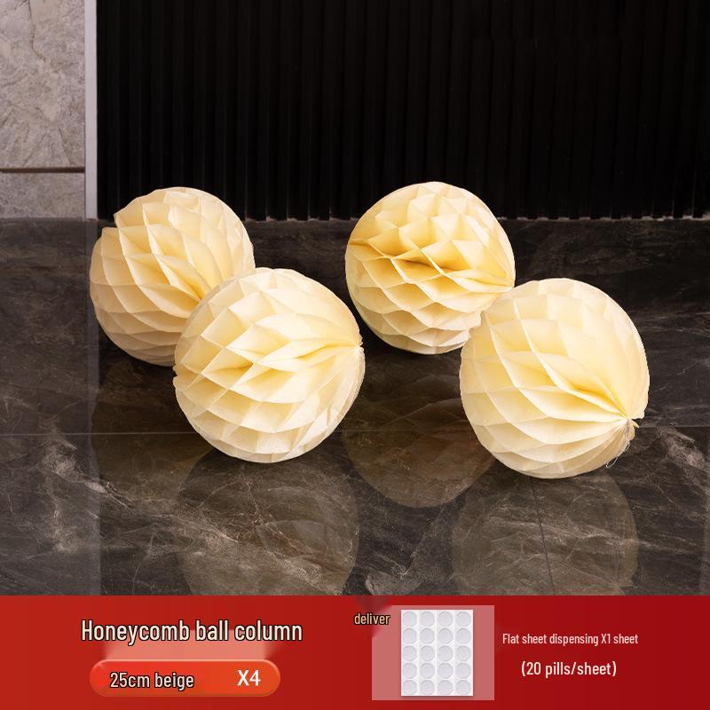 

Honeycomb Ball Decorative Columns Set for Weddings, Birthdays, and Room Decor