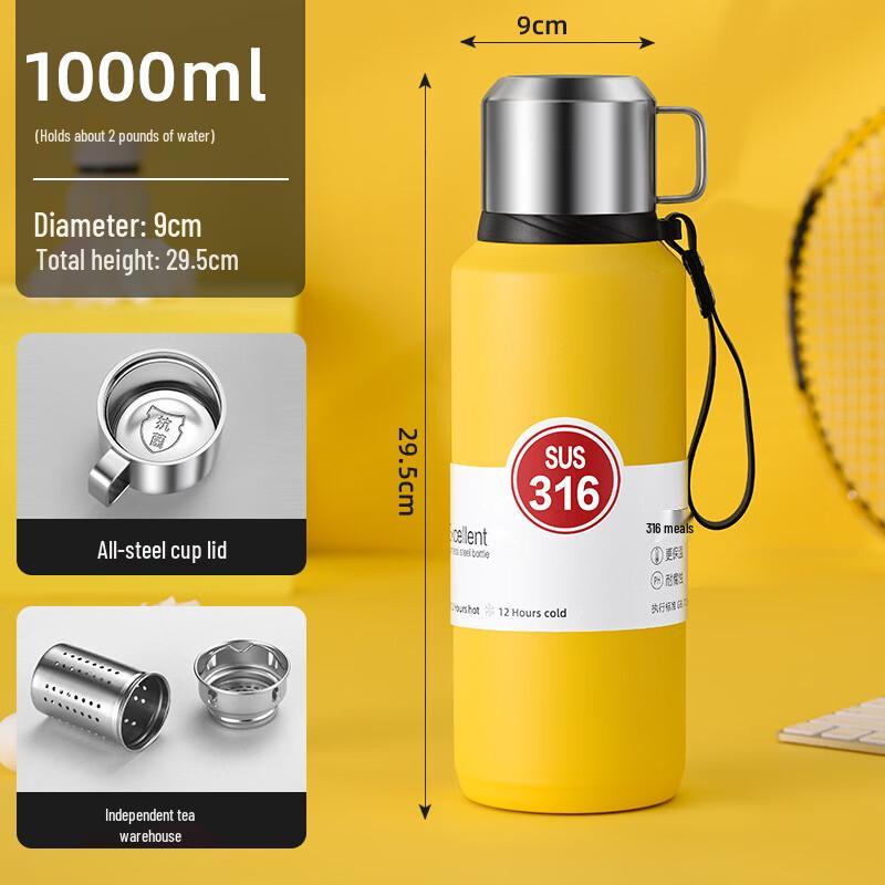 Hanyou Stainless Steel Wide-Mouth Vacuum Flask