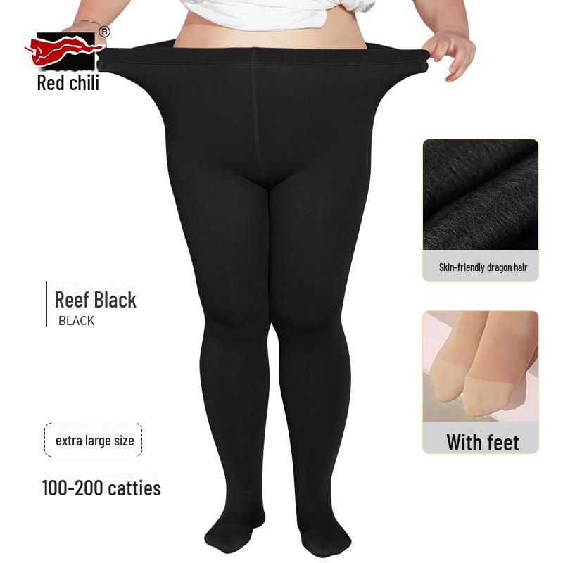 

Женские колготки Red Pepper Large из флиса: Теплые леггинсы с бархатной подкладкой для осени/зимы Extra Large Full Foot