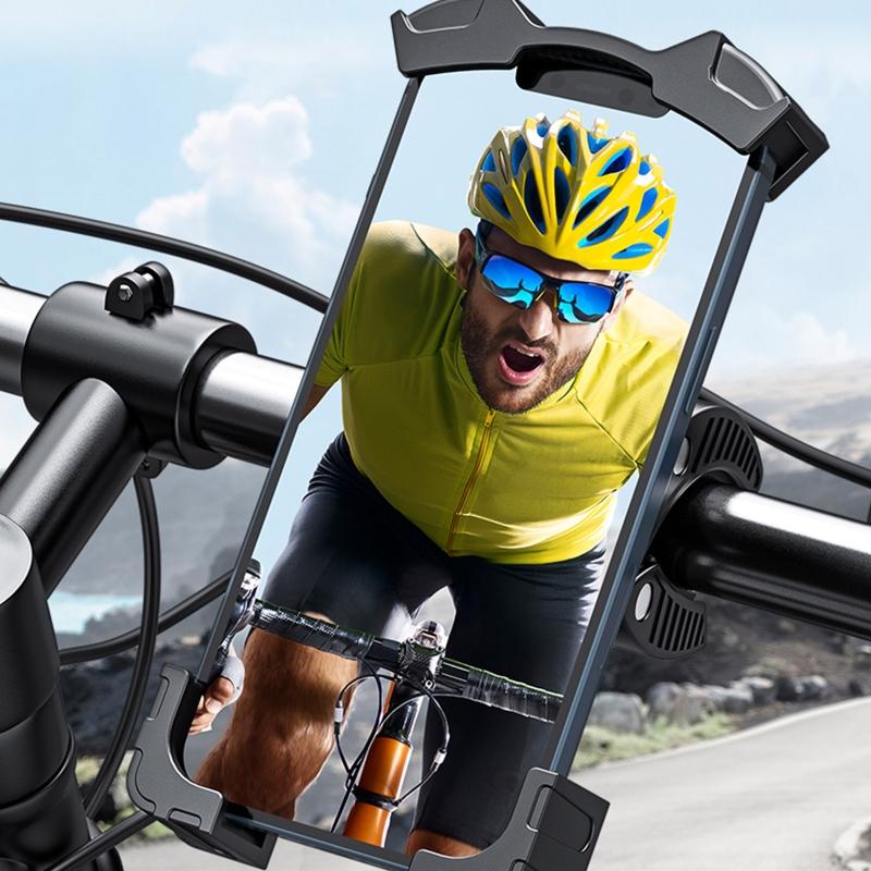 Motorcycle Handlebar Phone Holder Cradle for Most Cellphone GPS Bracket Handlebar for Smart Phone Holder Cradle