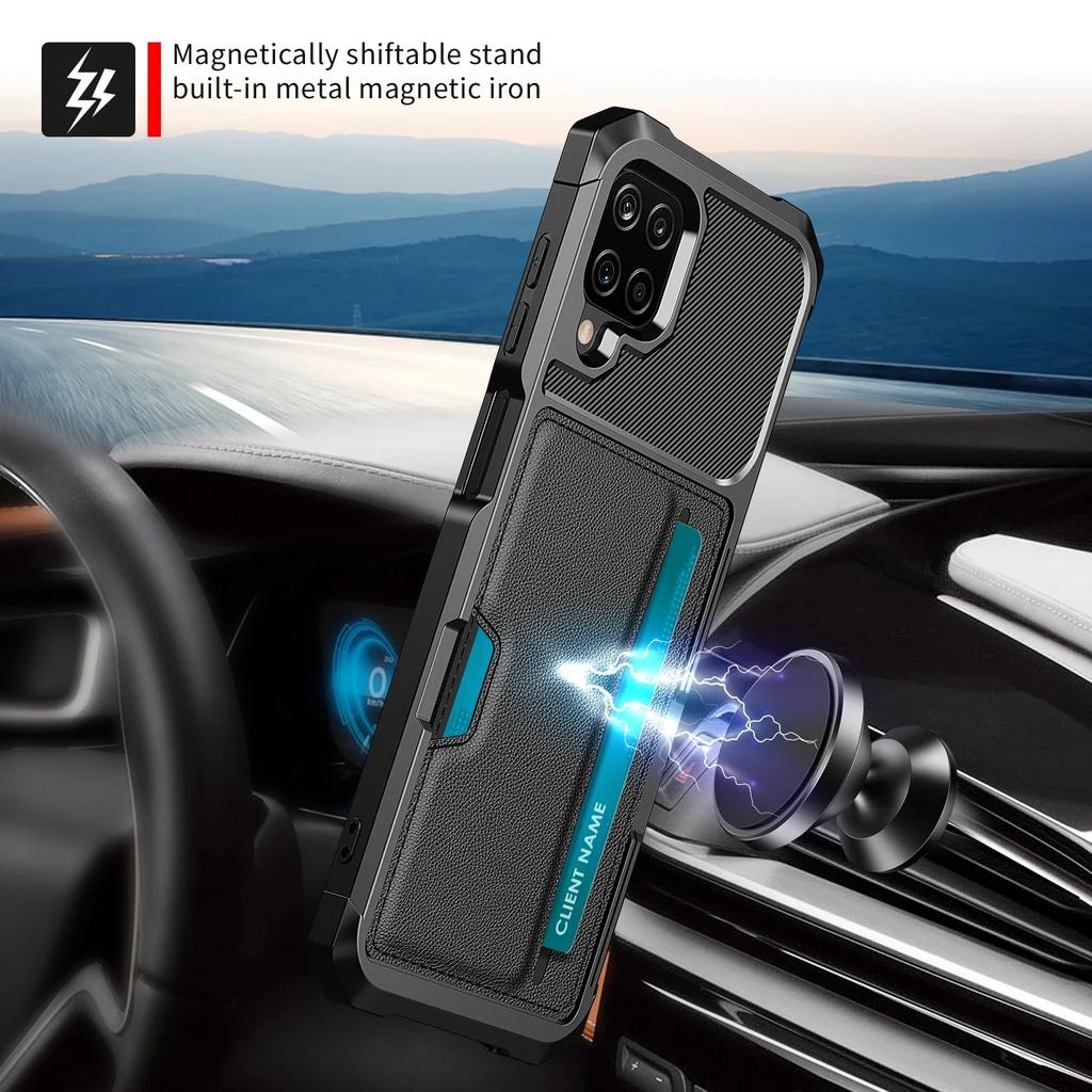 Anti-Knock Leather Card Holder Case for Samsung Galaxy A55 A15 A35 A54 A34 A14 S24 Ultra S23 Plus 5G S22 S21 FE S20 Ultra Cases