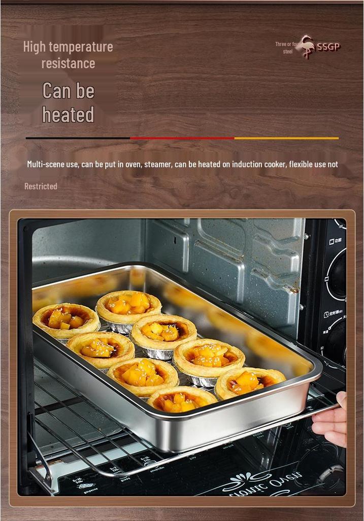 SSGP Stainless Steel Dumpling Storage Tray – Food Grade, Freezer-Safe