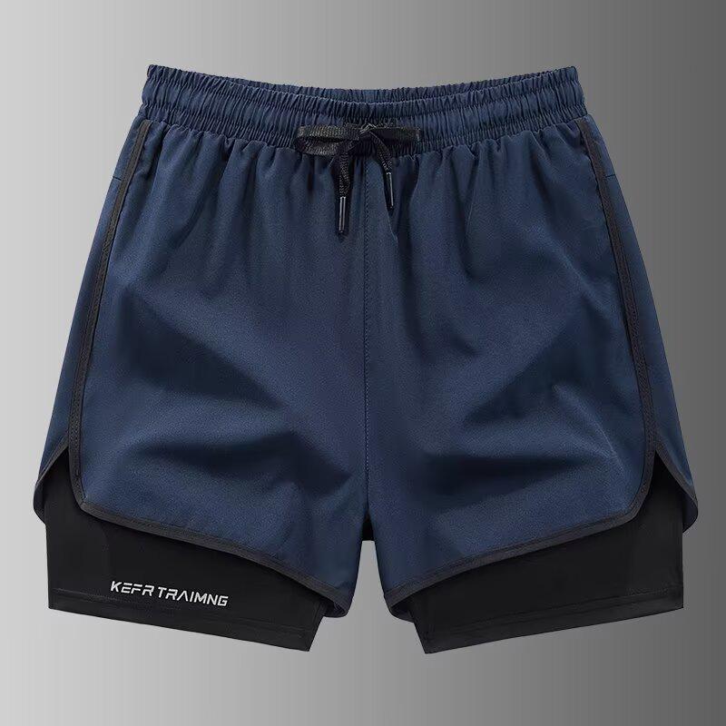 

Unisex Double-Layer Anti-Exposure Sports Shorts for Running & Hiking M