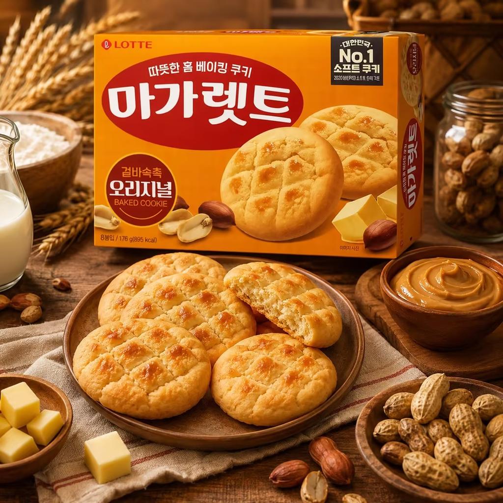Lotte Margaret Cream Peanut Weiche Kekse 176g