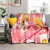 3D Cartoon Captor Anime Cute Card Sakura Blanket,Soft Throw Blanket for Home Bedroom Bed Sofa Picnic Office Cover Blanket Kids