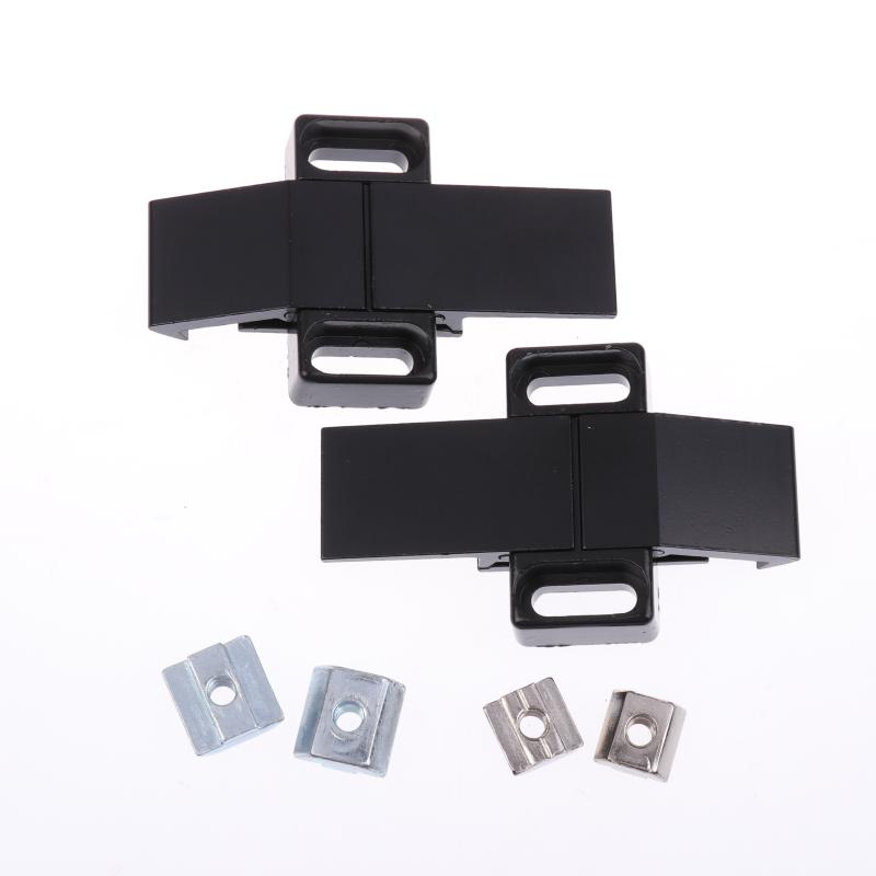 Piese de Fixare Cadru Lacăt cu Zăvor Aluminiu Aliaj Negru Potrivit Pentru Profil Aluminiu Standard European 3030 4040 4545