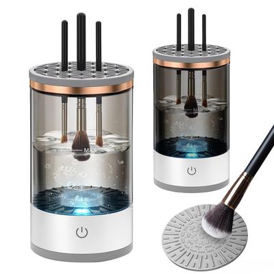 Elektrický čistič make-up štetcov USB Automatický stroj na čistenie kozmetických štetcov Multifunkčný držiak na sušenie kozmetických štetcov Nádoba Umývacie nástroje