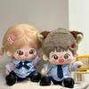 20cm Doll Clothes - Star Cotton School Uniform Skirt & Plushie Outfit Change Accessories