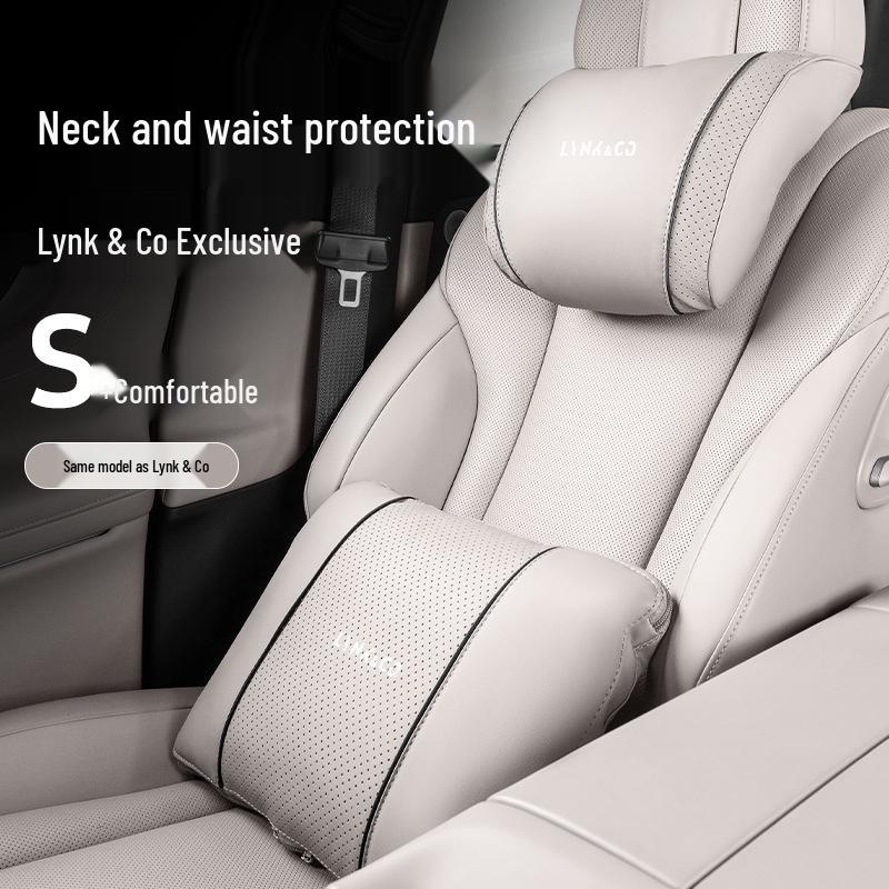 Lynk & Co Car Headrest & Neck Support Pillow: All-Season Lumbar & Waist Protection for Models 01-09