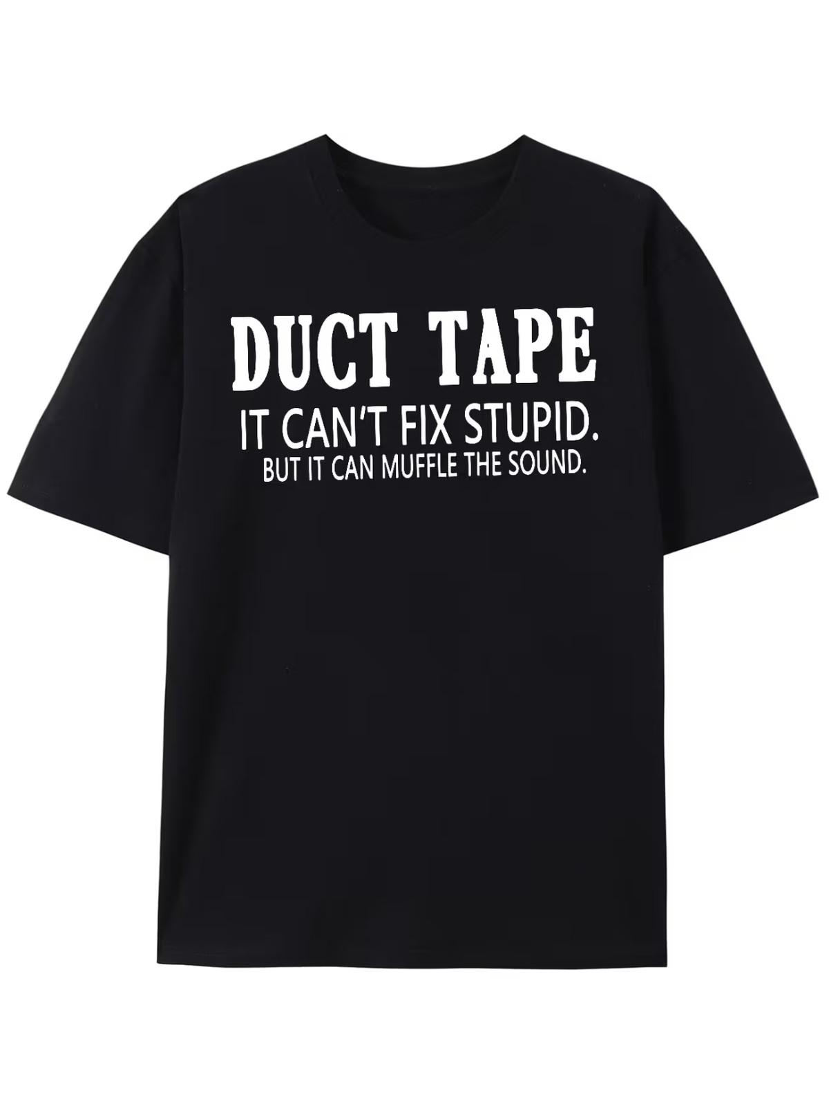 Duct Tape Street Tee - Stylish and Trendy Mens Casual Streetwear Crew Neck S
