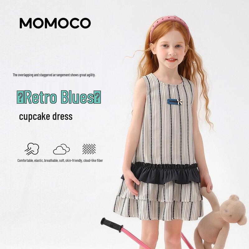 

MOMOCO Girls Original Illustration Sleeveless Dress 130