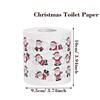 1/5 st Jultomtemönstrade Jultrasdukar - Engångsfestlig Dekor för Hemmakalas, Dubbelanvändning Bad- & Middagstissue