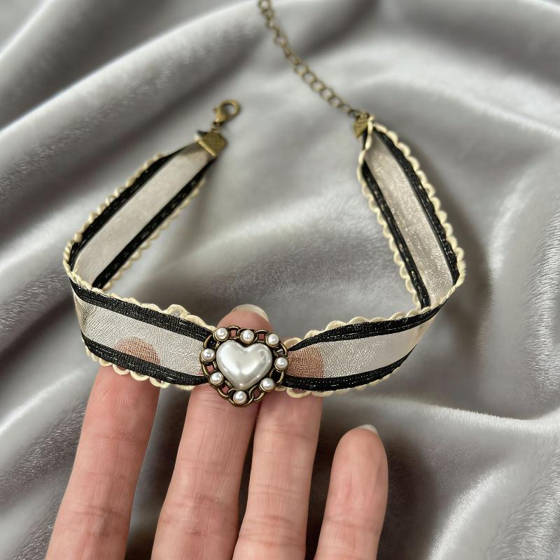 Fashion Sexy Lace Necklace For Women Girls Vintage Lace Collarbone Chain Necklace Neck Jewelry Accessories
