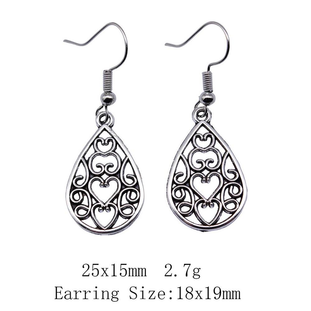 New Year's Day Earrings Women Geometric Water Drop Circle Drop & Dangle Earring Home Garden Party Earrings