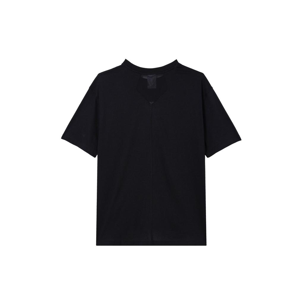 Jordan Solid Color Crew Neck Short Sleeve Drop Shoulder T-Shirt Women Tops Black FN5117-010