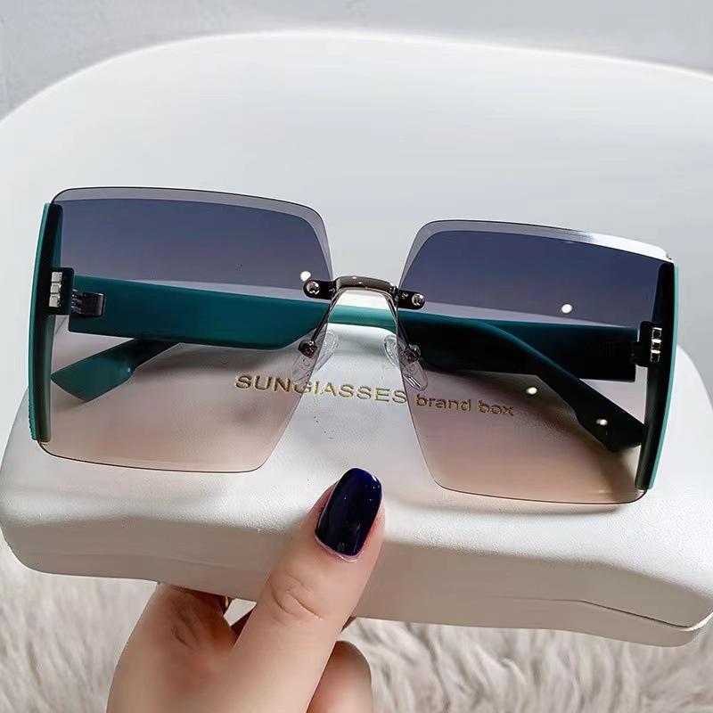Buy Frameless Trimming UV Protection Sunshade Sunglasses Women's at