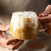Transparent Coffee Mug with Handle Cold Ice Water Cup Glass Tea Cup Juice Milk Drinking Cup Water Bottle Kitchen Drinkware