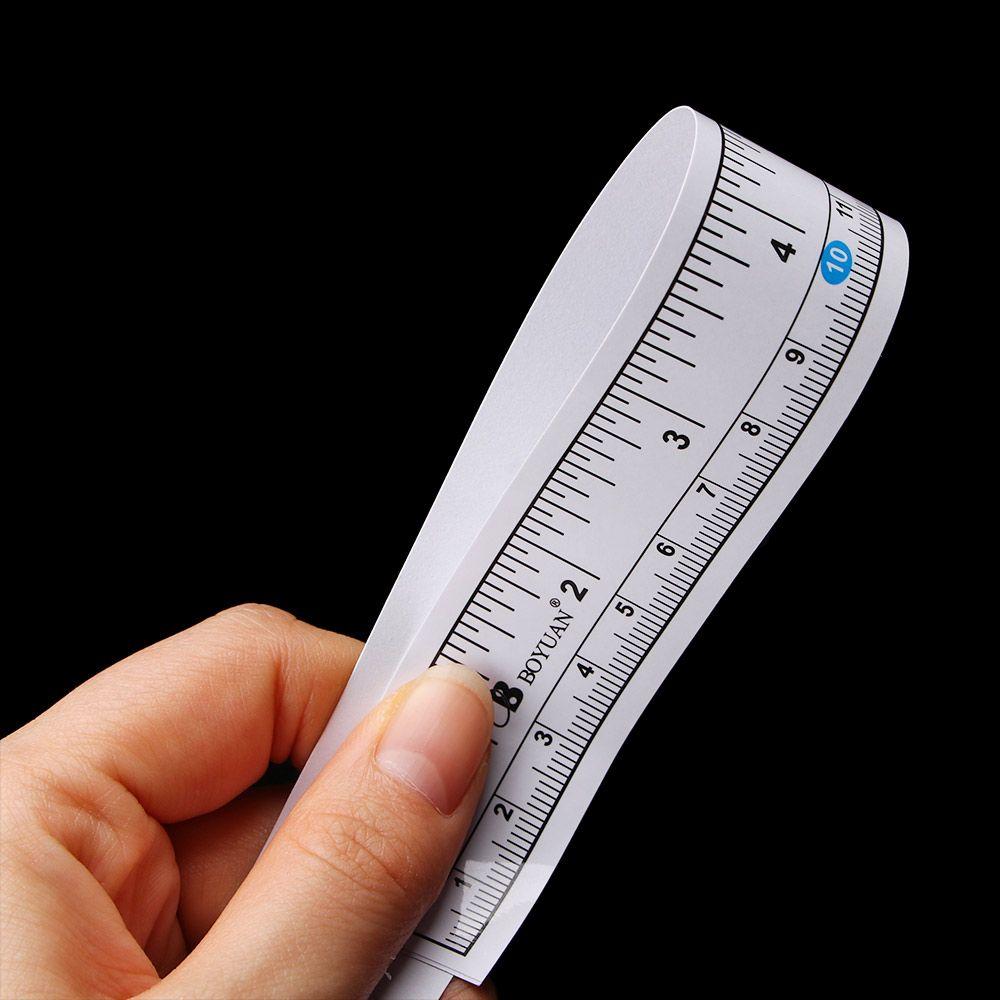 Sticker Metric Silver Vinyl Adhesive Sewing Tape Ruler Measure Self