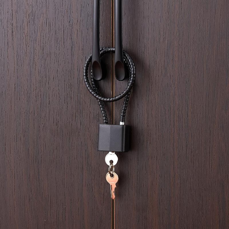 20cm Sicherheit Anti-Diebstahl Tragbar Gehärtet Outdoor Kunststoff Stahlseil Schuss Padlock Schlüssel Länge Pistolenabzug Schloss Schließfächer Lcoks 1 Stück