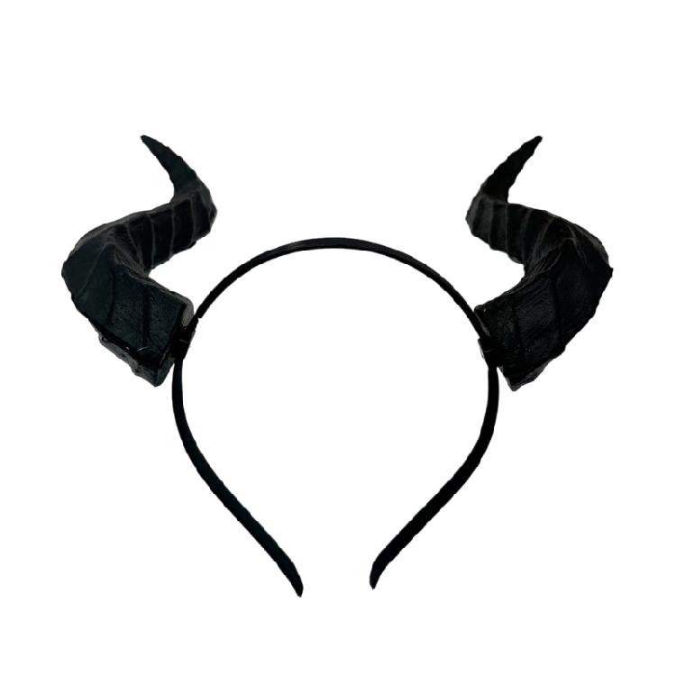 Faixa de Cabelo com Chifres de Dragão Acessório de Fantasia para Looks de Festa Temática, Styling para Apresentações de Palco e Uso como Adereço para Cabine de Fotos