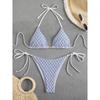 Sexy Micro Bikini 2025 Women Chain Swimsuit Female Swimwear Thong Bikinis Sets Brazilian Bathing Suit Beach Wear Lace Up Biquini