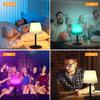 Neoglint RGB Table Lamp Colorful Desk Light with Remote Controller Pull Chain   Bedside Lamp Reading Lamp USB Rechargeable for Living Room Bedroo