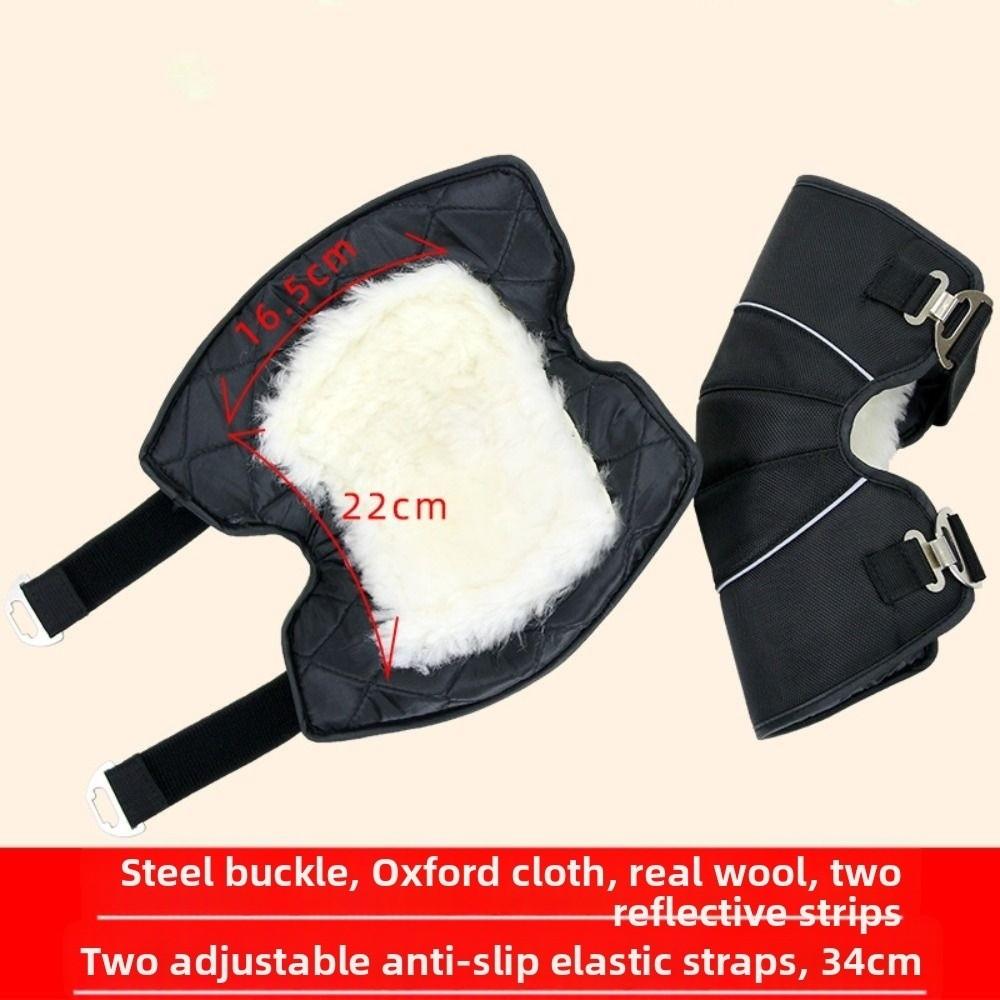 Cowhide Cycling Knee Pads Windproof Riding Protective Gear Thermal Leg Warmers  Unisex