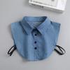 Women Embroidery Lace Detachable Lapel Fake Collar Shirt White Ruffles False Collar Woman Removable False Blouse Nep Kraagie