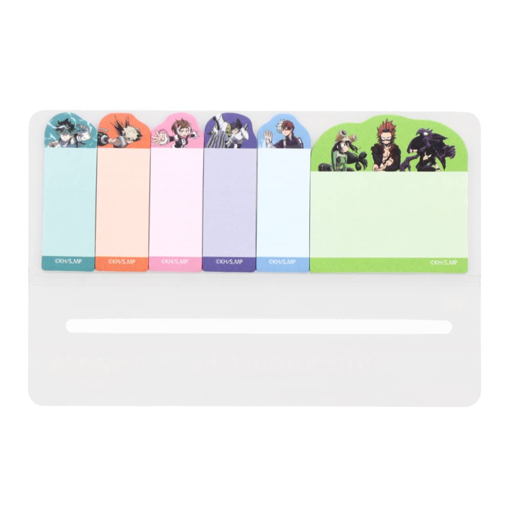 Sunstar Stationery My Hero Academia Sticky A S2836955 Notes, Die-Cut Slim, Pattern,